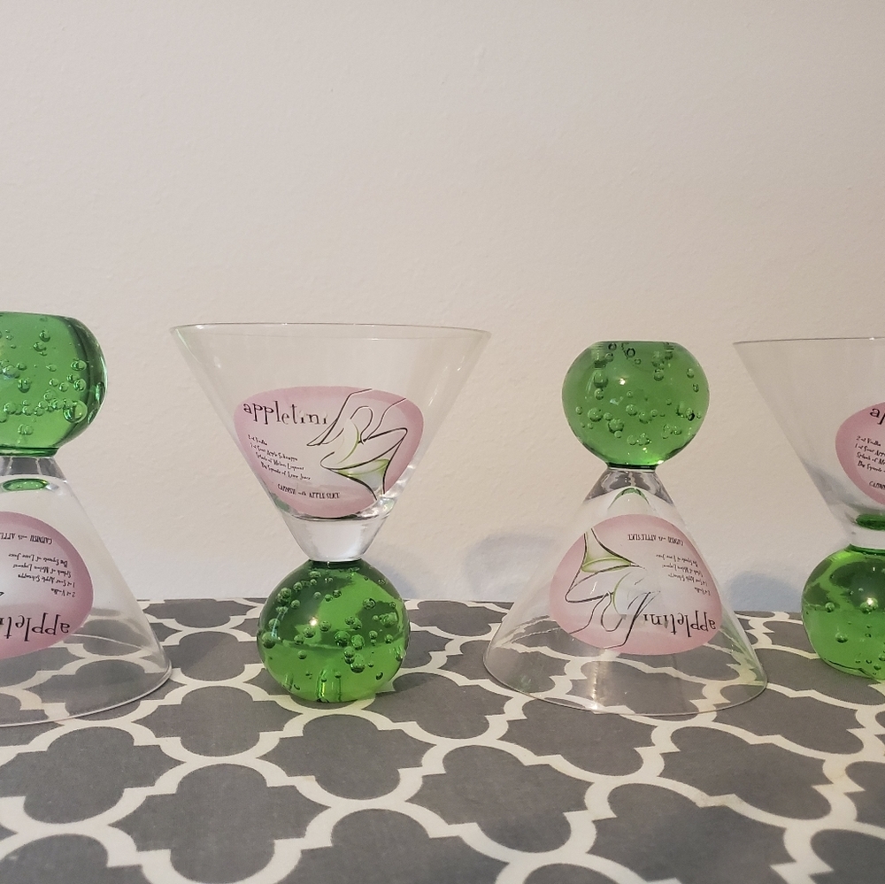 Appletini glasses